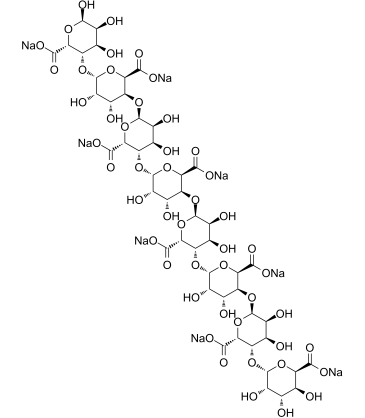 L-古罗糖醛酸八糖结构式