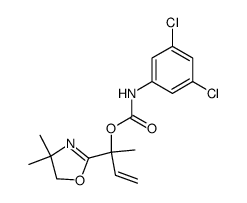 (3,5-Dichloro-phenyl)-carbamic acid 1-(4,4-dimethyl-4,5-dihydro-oxazol-2-yl)-1-methyl-allyl ester结构式