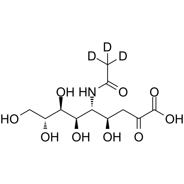 N-Acetylneuraminic acid-d3 Structure