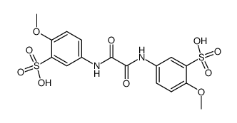 6,6'-dimethoxy-3,3'-oxalyldiamino-bis-benzenesulfonic acid Structure