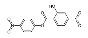 2-hydroxy-4-nitro-benzoic acid-(4-nitro-phenyl ester)结构式