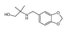 2-((benzo[d][1,3]dioxol-5-ylmethyl)amino)-2-methylpropan-1-ol结构式