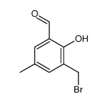 3-(bromomethyl)-2-hydroxy-5-methylbenzaldehyde Structure