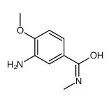 3-氨基-4-甲氧基-N-甲基苯甲酰胺结构式