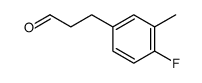 ethyl 3-(4'-fluoro-3'-methylphenyl)propanal结构式