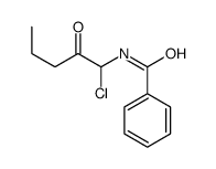 N-(1-chloro-2-oxopentyl)benzamide Structure