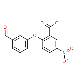 METHYL 2-(3-FORMYLPHENOXY)-5-NITROBENZENECARBOXYLATE结构式