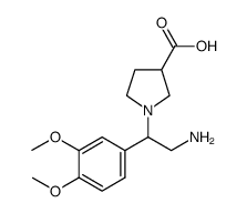 1-[2-氨基-1-(3,4-二甲氧基苯基)-乙基]-吡咯烷-3-羧酸结构式