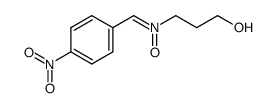 3-Hydroxy-N-(4-nitrophenylmethylen)-1-propanamin-N-oxid结构式