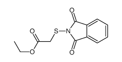 ethyl 2-(1,3-dioxoisoindol-2-yl)sulfanylacetate结构式