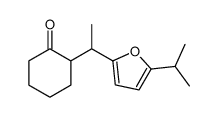2-[1-(5-propan-2-ylfuran-2-yl)ethyl]cyclohexan-1-one Structure