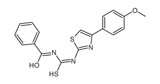 N-[[4-(4-methoxyphenyl)-1,3-thiazol-2-yl]carbamothioyl]benzamide结构式