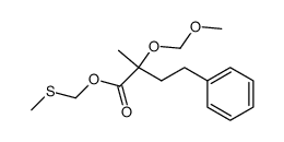 (methylthio)methyl 2-(methoxymethoxy)-2-methyl-4-phenylbutanoate Structure