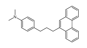 N,N-dimethyl-4-(3-phenanthren-9-ylpropyl)aniline Structure