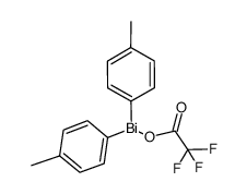 di(p-tolyl)bismuth(III) trifluoroacetate Structure