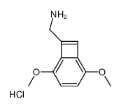 1-(2,5-Dimethoxybicyclo[4.2.0]octa-1,3,5,7-tetraen-7-yl)methanami ne hydrochloride (1:1)结构式
