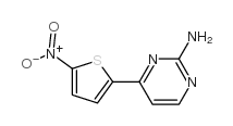 4-(5-硝基-2-噻吩)嘧啶-2-胺结构式