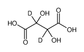 DL-酒石酸-D2结构式