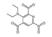 N,N-diethyl-2,4,6-trinitropyridin-3-amine Structure