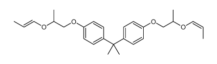 1-(2-prop-1-enoxypropoxy)-4-[2-[4-(2-prop-1-enoxypropoxy)phenyl]propan-2-yl]benzene Structure