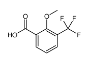 2-Methoxy-3-(trifluoromethyl)benzoic acid结构式