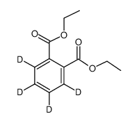 邻苯二甲酸二乙酯-3,4,5,6-d4结构式