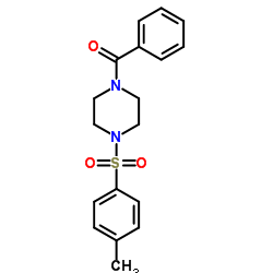 (4-[(4-METHYLPHENYL)SULFONYL]PIPERAZINO)(PHENYL)METHANONE结构式