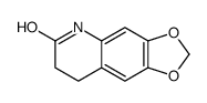 3,4-Dihydro-6,7-(methylenedioxy)-2(1H)-quinolinone结构式