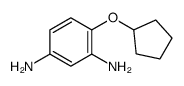 4-cyclopentyloxybenzene-1,3-diamine Structure