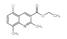 5-氯-2,8-二甲基喹啉-3-羧酸乙酯结构式
