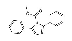 2,5-diphenyl-pyrrole-1-carboxylic acid methyl ester结构式