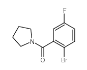 (2-BROMO-5-FLUOROPHENYL)(PYRROLIDIN-1-YL)METHANONE Structure