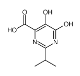 5,6-Dihydroxy-2-isopropyl-pyrimidine-4-carboxylic acid Structure