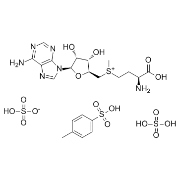 S-腺苷蛋氨酸对甲苯磺酸硫酸盐结构式