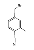 4-cyano-3-methylbenzyl bromide Structure