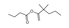 2-butyryloxy-3,3-dimethyl-hex-1-ene Structure