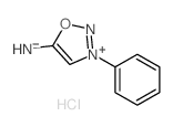 1,2,3-Oxadiazolium,5-amino-3-phenyl-, chloride (1:1)结构式