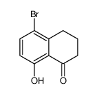5-溴-3,4-二氢-8-羟基-1(2H)-萘酮结构式