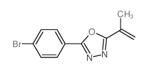 2-(4-Bromophenyl)-5-(prop-1-en-2-yl)-1,3,4-oxadiazole结构式