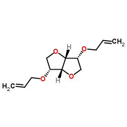(3R,3aR,6R,6aR)-3,6-二(烯丙氧基)六氢呋喃并[3,2-b]呋喃结构式