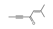 2-Methyl-2-hepten-5-yn-4-one Structure