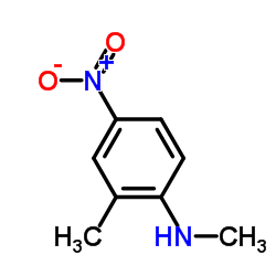 N-甲基--4-硝基邻甲苯胺结构式