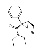 (Z)-1-苯基-2-(溴甲基)-N,N-二乙基环丙烷酰胺结构式