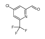 4-chloro-6-(trifluoromethyl)pyridine-2-carbaldehyde Structure