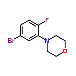 4-(5-Bromo-2-fluorophenyl)morpholine Structure