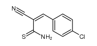 (Z)-3-(4-chlorophenyl)-2-cyanoprop-2-enethioamide结构式
