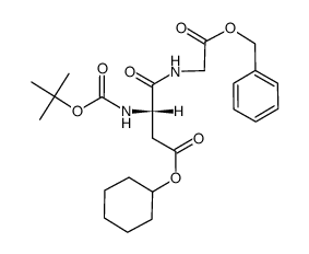 Boc-Asp(OcHex)-Gly-OBzl结构式