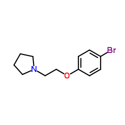 1-(2-(4-溴苯氧基)乙基)吡咯烷结构式