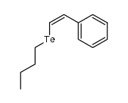 Z-styryl n-butyltelluride Structure