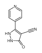 4-cyano-3-(4-pyridyl)-3-pyrazolin-5-one结构式